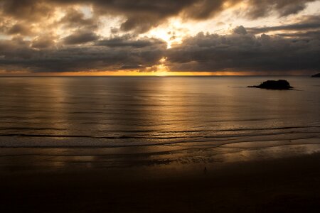 Sunset eventide mar photo
