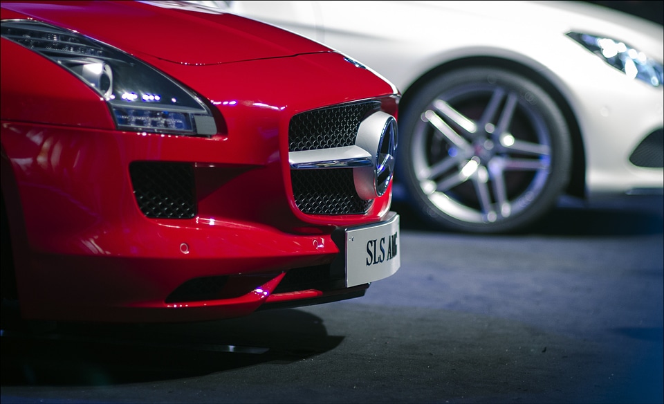 Red sports car automobiles