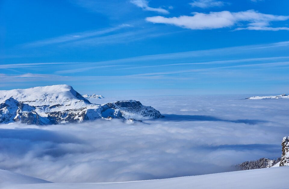 Snow winter sports ski
