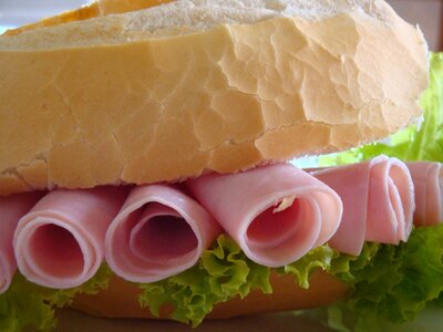 Snack ham bread