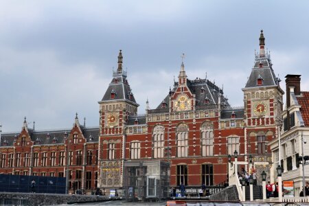 Central station amsterdam building photo