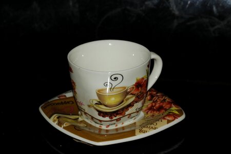 Beverage cappuccino coffee cup