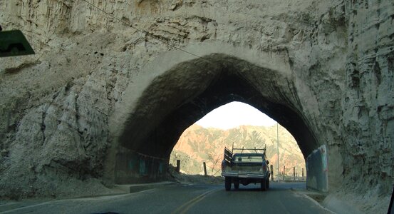 Tunnel van road photo