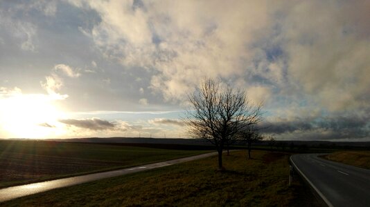 Landscape sunshine upper franconia