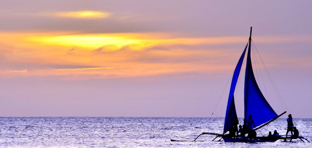 Sea ocean sailboat photo