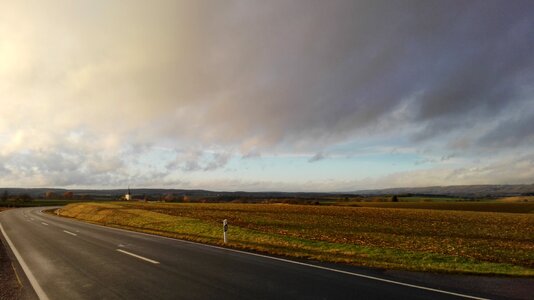 Landscape sunshine upper franconia