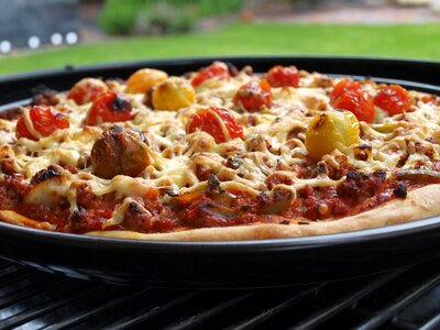 Pizza from the grill pizza grill