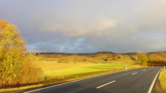 Landscape sunshine upper franconia