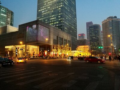 Beijing night street photography photo