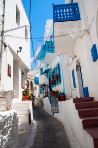 Blue white traditional greek