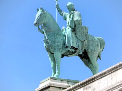 Montmartre equestrian statue monument