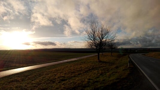 Landscape sunshine upper franconia