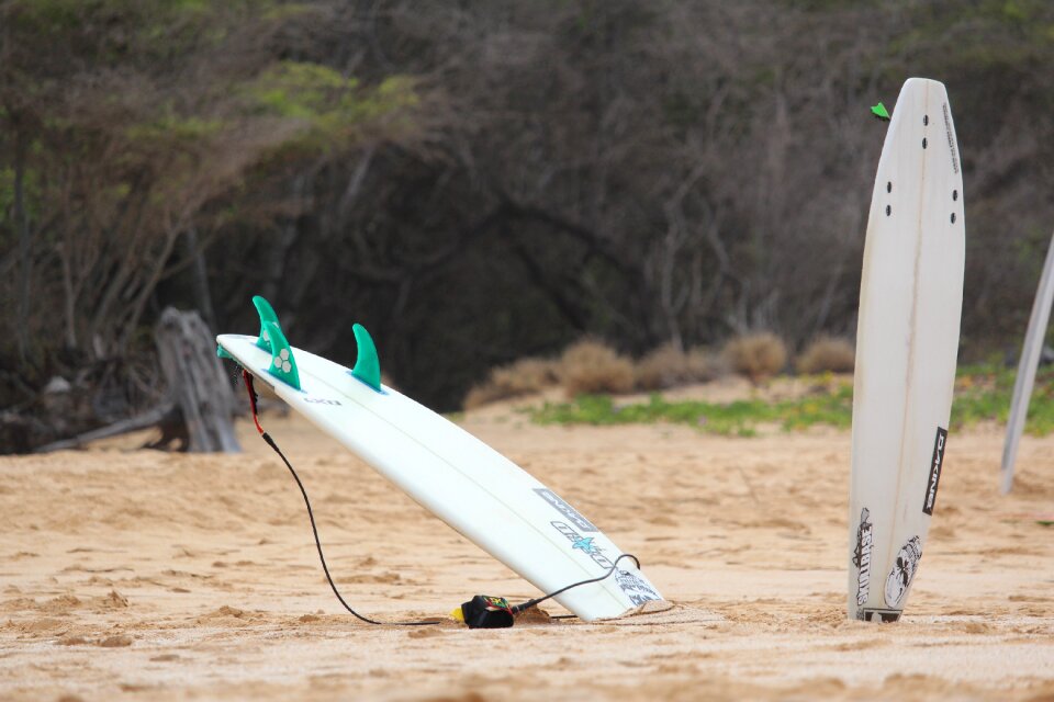 Surfboard maui beach