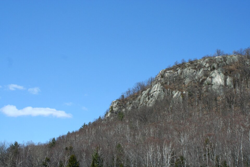 Mountain blue sky