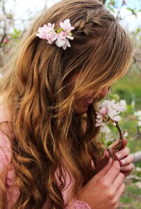 Young lady pink photo