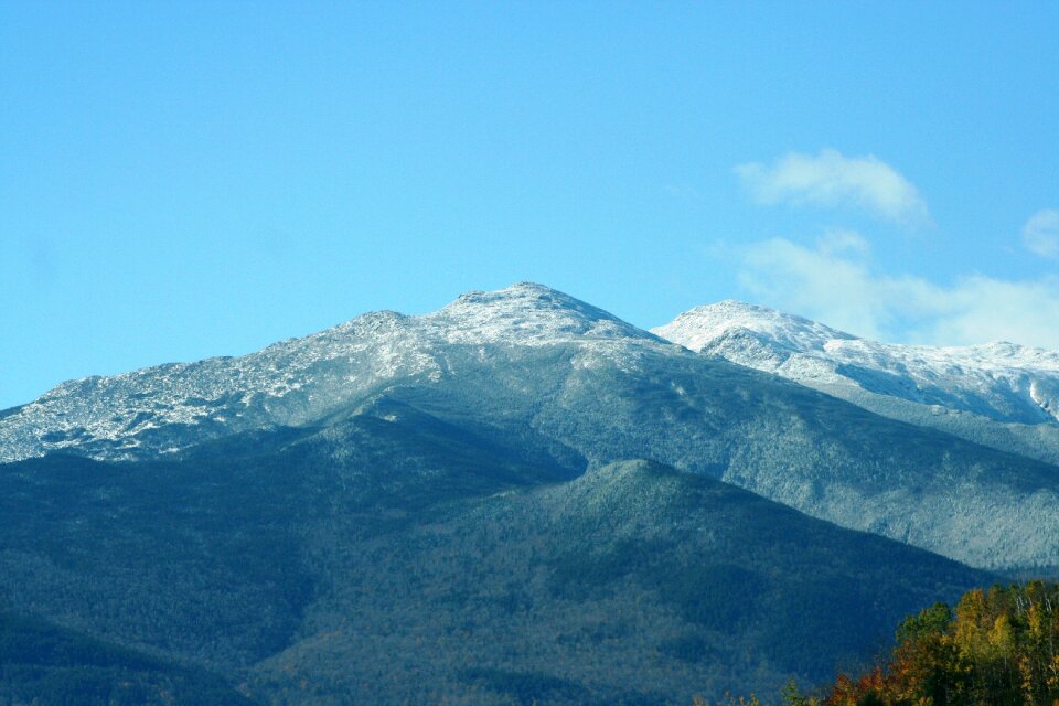 Mountain blue sky