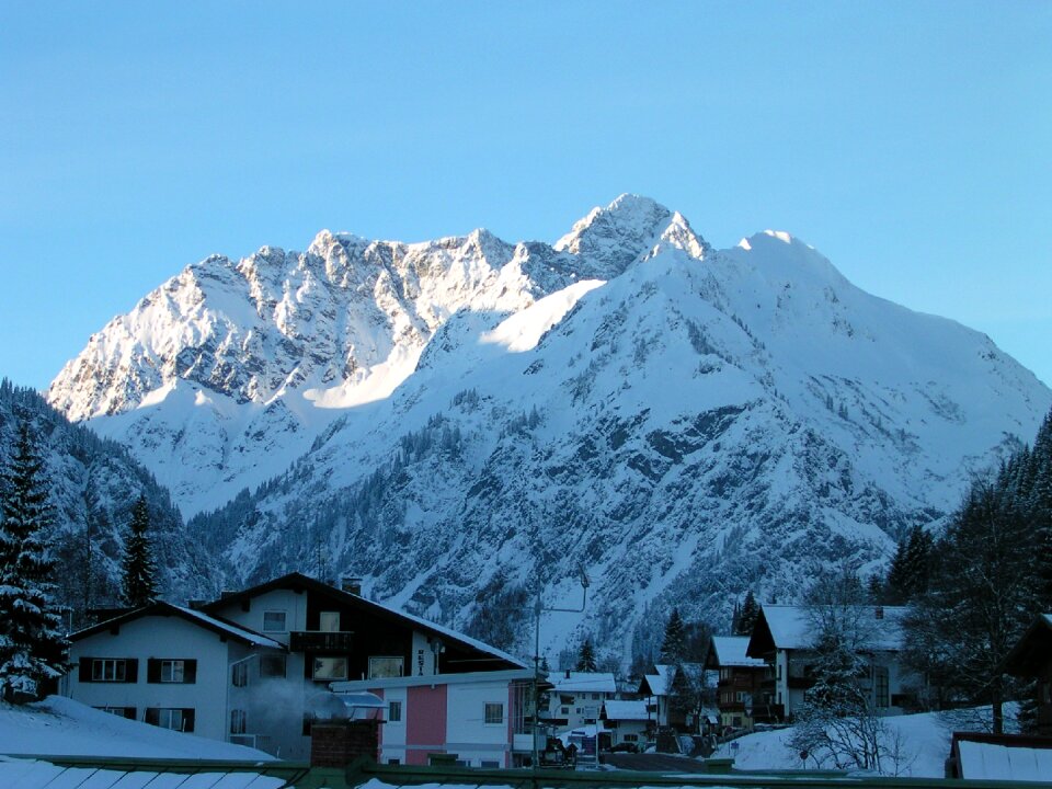 Winter snow mountains