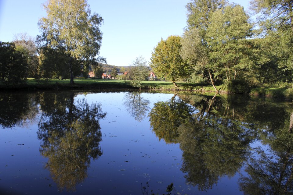 Reflections sun landscape