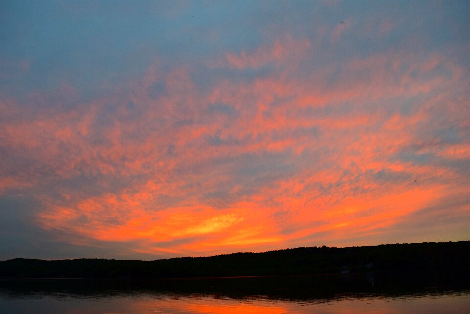 Sky clouds water