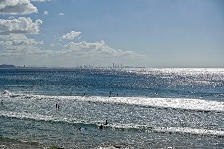 Coast horizon seascape