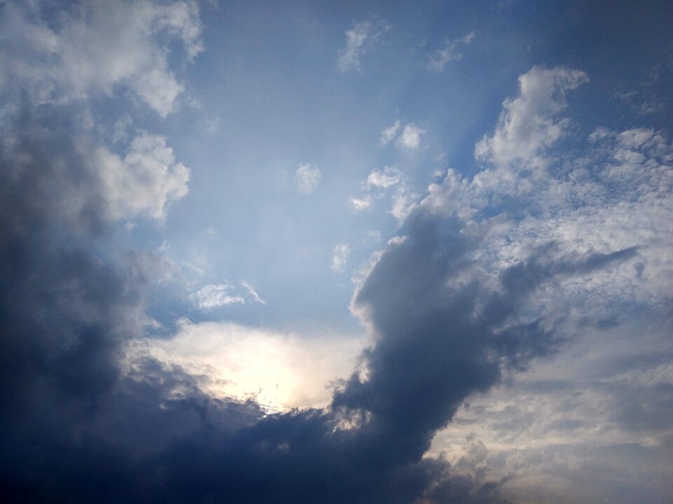 Clouds sunshine adversity