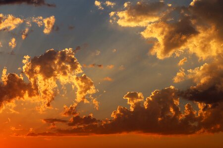 Sunset clouds marine photo