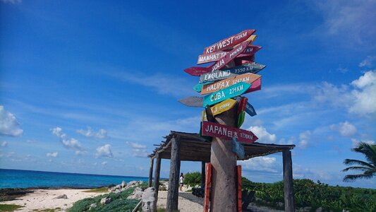 Beach pole mexico