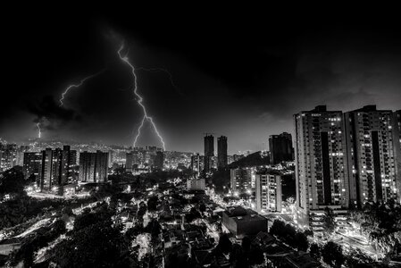 Night storm ray