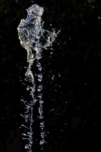 Fountain drops cascade