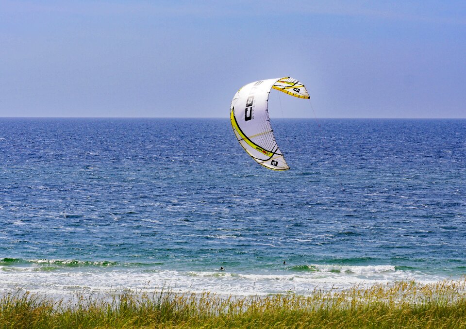 Surf beach kite sailing