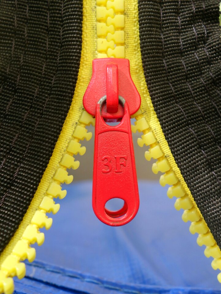 Closure zipper open