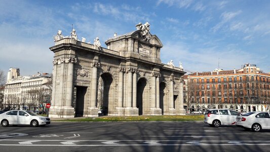 Roundabout madrid street