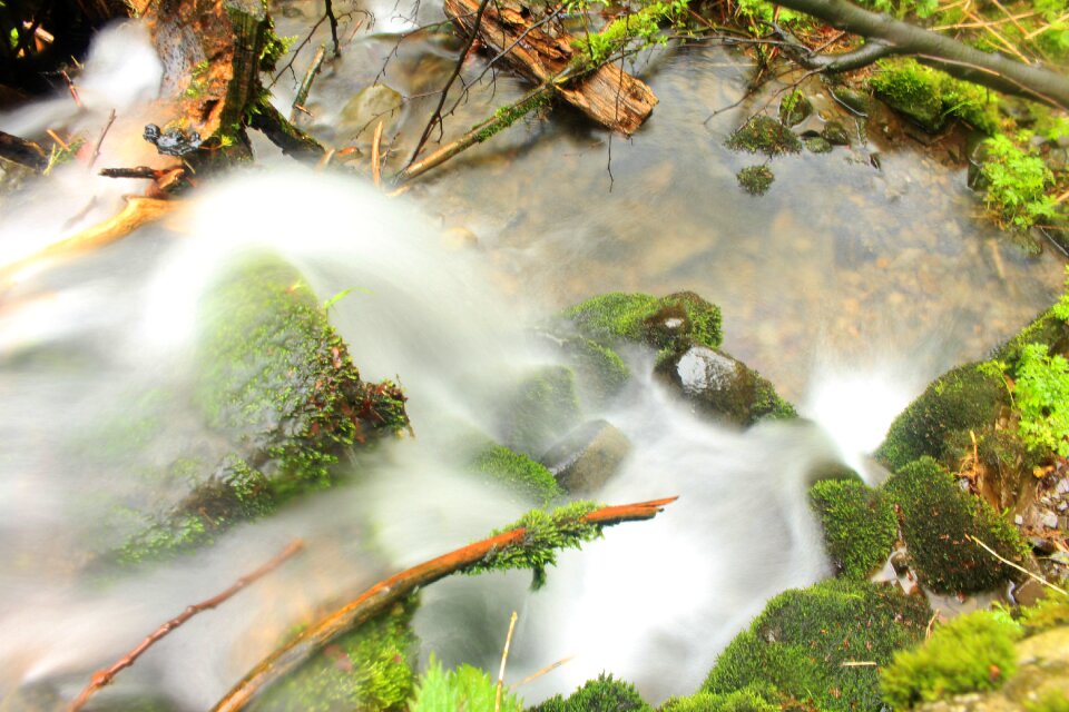 Torrent waterfall trough