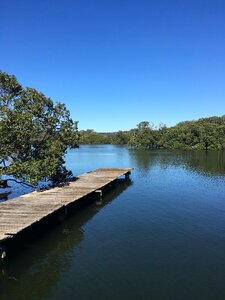 Blue sky pier