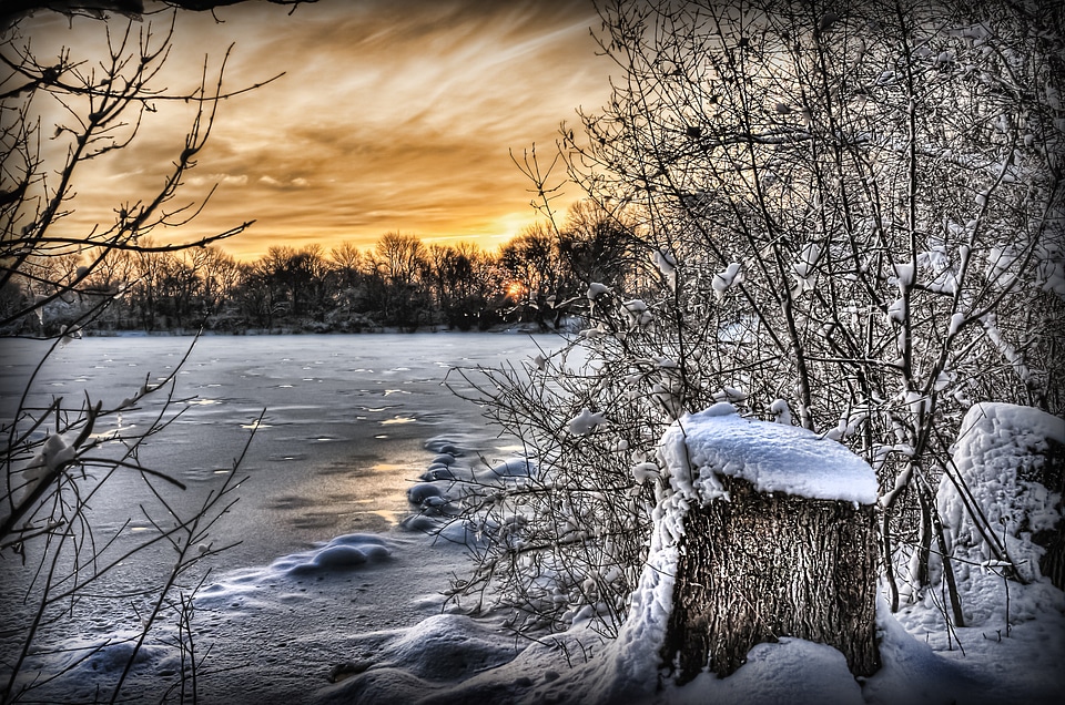 Landscape frozen freeze