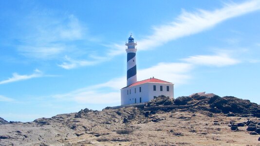 Lighthouse favaritx mediterranean sea