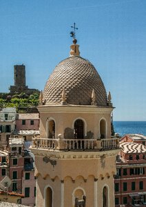 Vernazza bell tower architecture photo