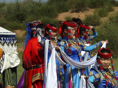 Inner mongolia prairie dance photo