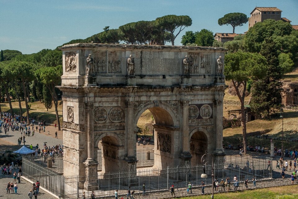 Antique arch of constantine ancient architecture photo