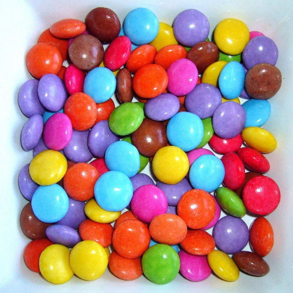Multicolored treat sweet