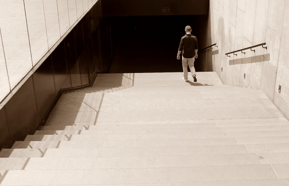 Architecture tunnel scene photo