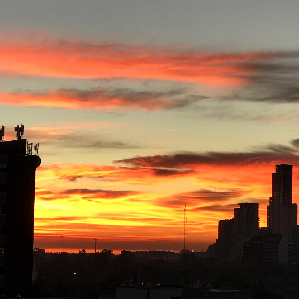 Morning colorful sun