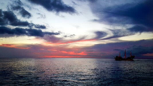 Ocean travel seascape