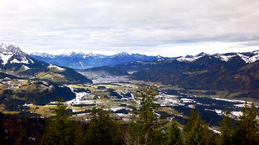 Wilderkaiser snow cloudiness
