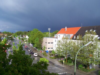 Mobile telephone mast mobile phone mast thunderstorm photo