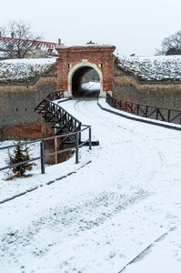 Petrovaradin fortress winter