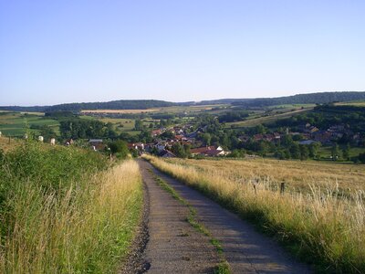 Nature field promenade