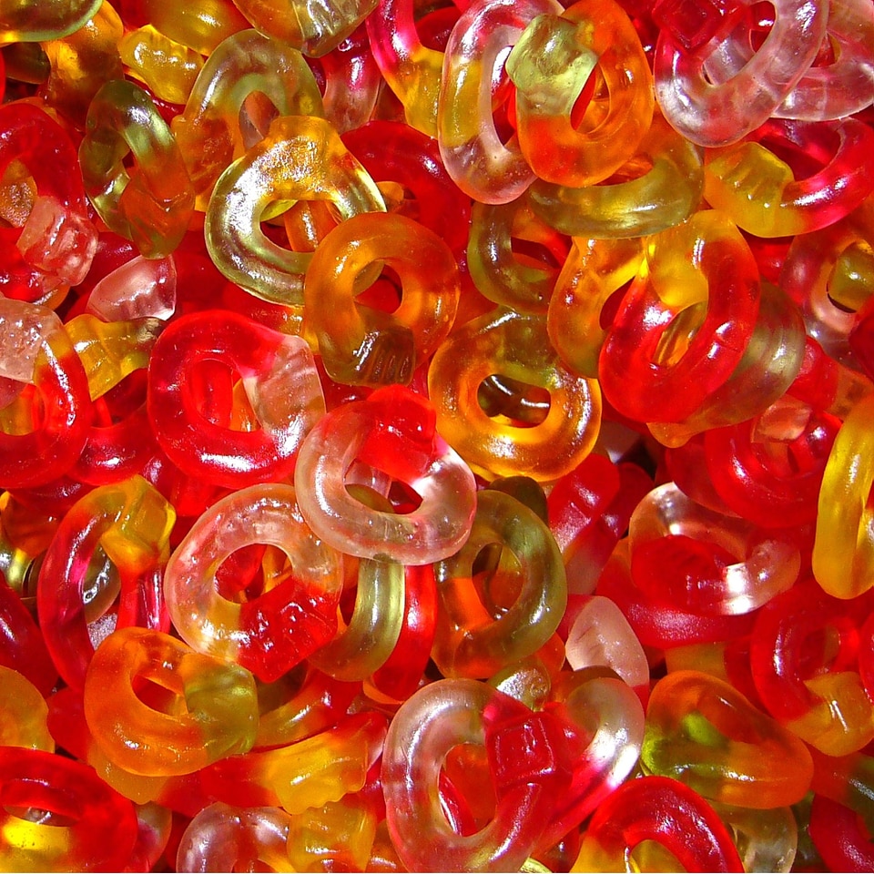 Confectionery confection red