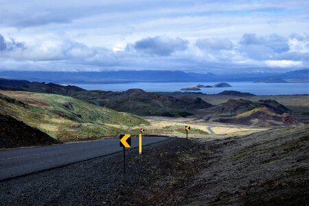 Turn bend hill photo