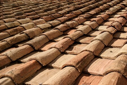 Roofing tiles terracotta
